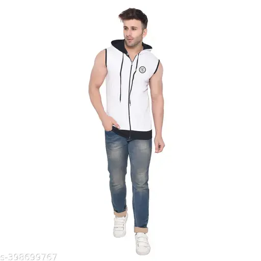 Men's Jacket Long Sleeve Multicolor Hooded Neck