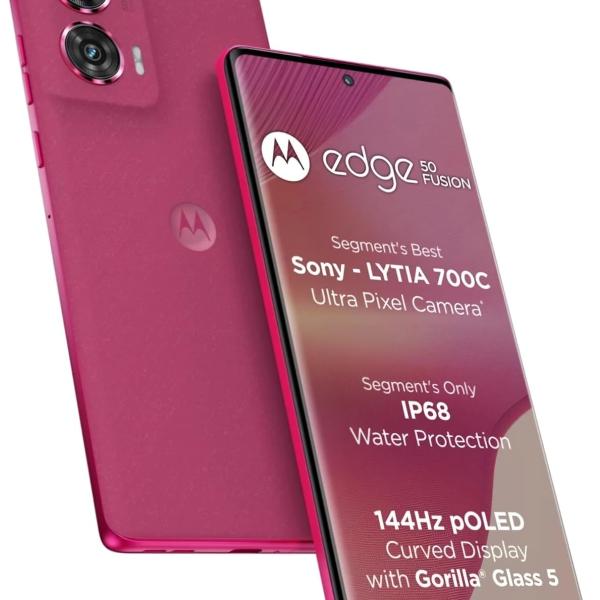 Motorola Edge 50 Fusion 5G (Hot Pink, 8GB RAM, 128GB Storage)