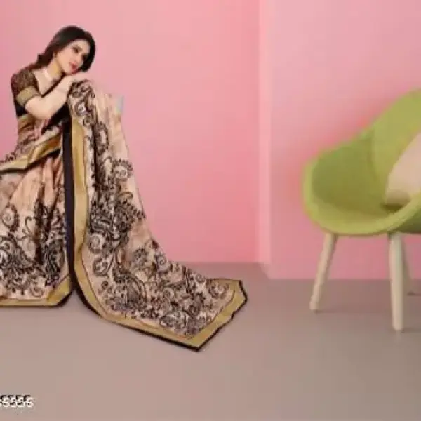  ORGINAL LIGHT WEIGHT TRENDY LEHARIYA DESIGN SAREE