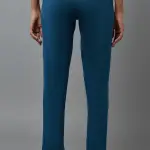 Blue Cotton Lycra Jersy Pants