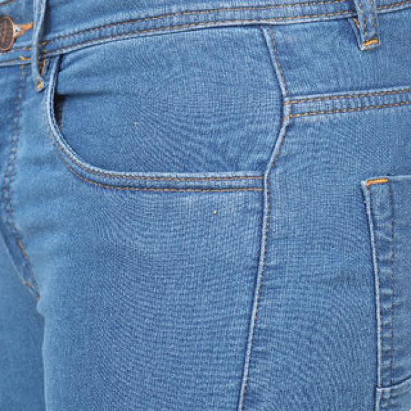 Men Slim Fit Light Blue Jeans