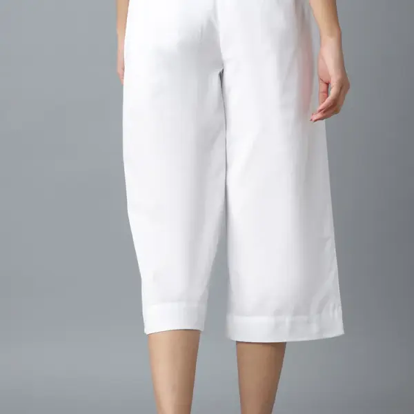 White Cotton Trouser