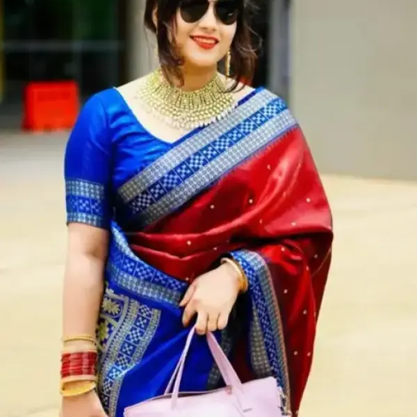  Opulent Banarasi Satin Saree