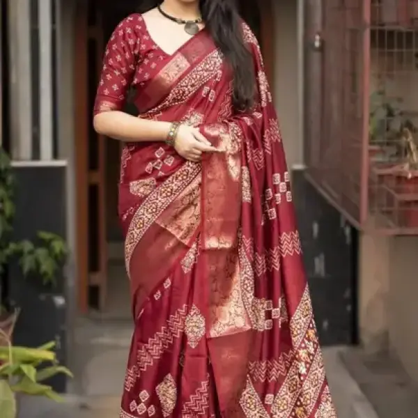 women dopian silk saree