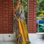 Cotton jute saree
