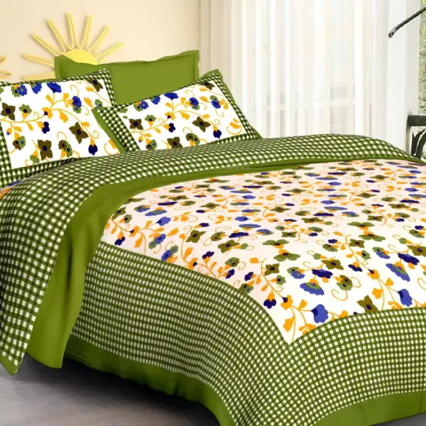 Double Jaipuri Prints Bedsheet (Pack of 1, Multicolor)