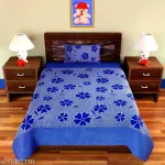 1 double bedsheet & one pillow cover