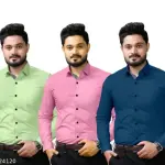 full Sleeve Cotton Shirt For Men ( Pakc Of 3 Shirt )