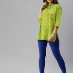 Ankle Length Leggings Cotton-Royal Blue