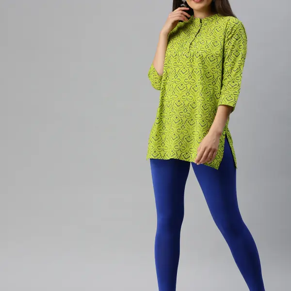 Ankle Length Leggings Cotton-Royal Blue