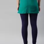 Ankle Length Leggings Cotton-Navy Blue