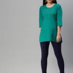 Ankle Length Leggings Cotton-Navy Blue