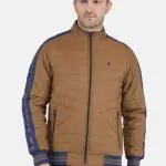Men Brown Solid Jacket