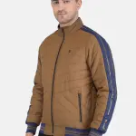 Men Brown Solid Jacket