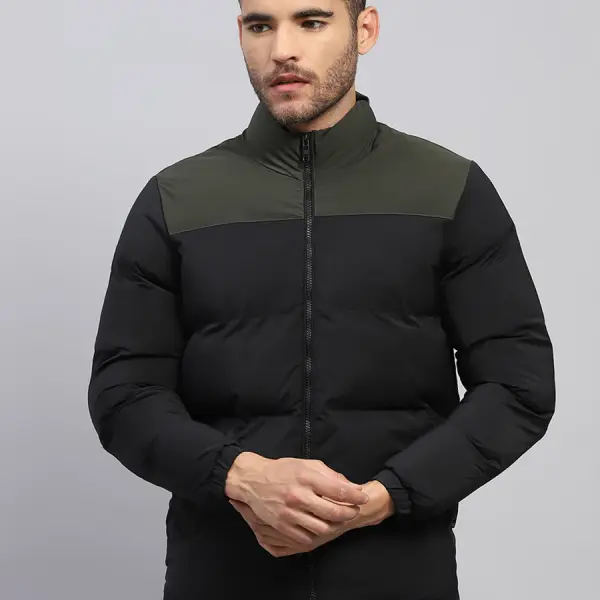 Rock.it Men Black Solid Hooded Full Sleeve Jacket