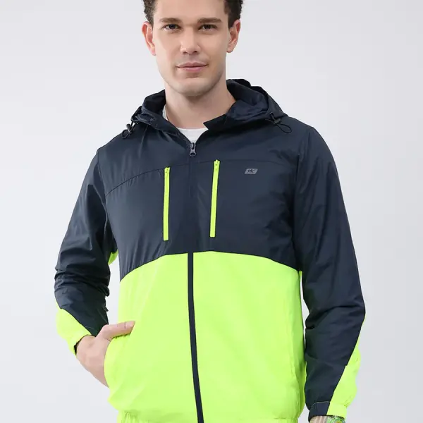 Men Green Printed Collar Full Sleeve Jacket