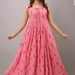 Stylish Kurti Cum Gown and Kurti Combo