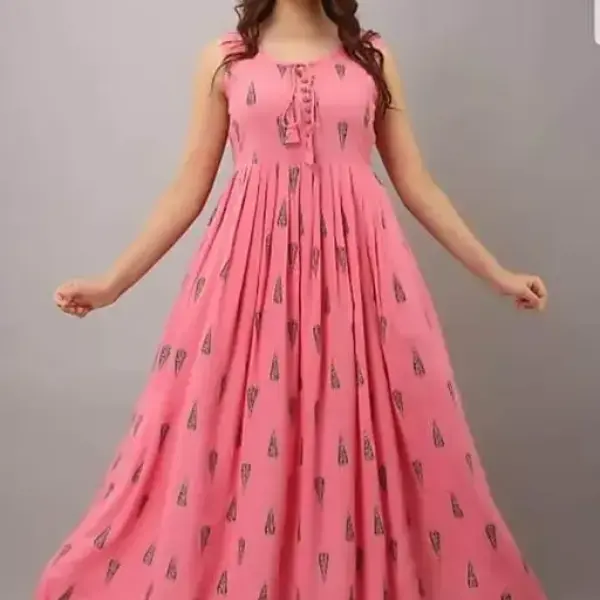 Stylish Kurti Cum Gown and Kurti Combo
