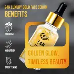 QUAT Golden Elegance – 24K Gold Infused Face Serum for Youthful Brilliance Men & Women  (30 ml)