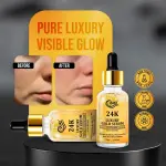 QUAT Golden Elegance – 24K Gold Infused Face Serum for Youthful Brilliance Men & Women  (30 ml)