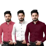 full Sleeve Cotton Shirt For Men ( Pakc Of 3 Shirt )