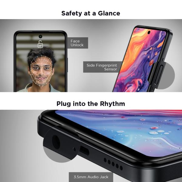 Lava O3 Pro (Glossy Black, 4 GB RAM, 128 GB Storage)| Bigger 6.56" HD+ Display | 50 MP AI Triple Rear Camera | 8 MP Front Camera| 5000 mAh Battery | 10W...