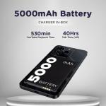 Lava O3 Pro (Glossy Black, 4 GB RAM, 128 GB Storage)| Bigger 6.56" HD+ Display | 50 MP AI Triple Rear Camera | 8 MP Front Camera| 5000 mAh Battery | 10W...