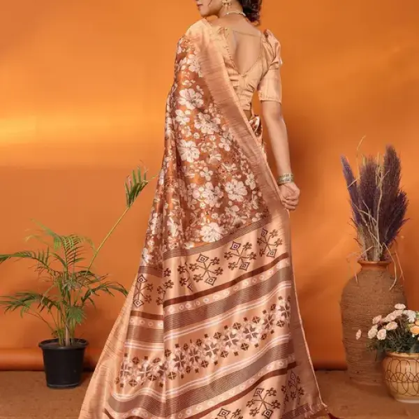 SSC Women's Art Silk Printed Saree