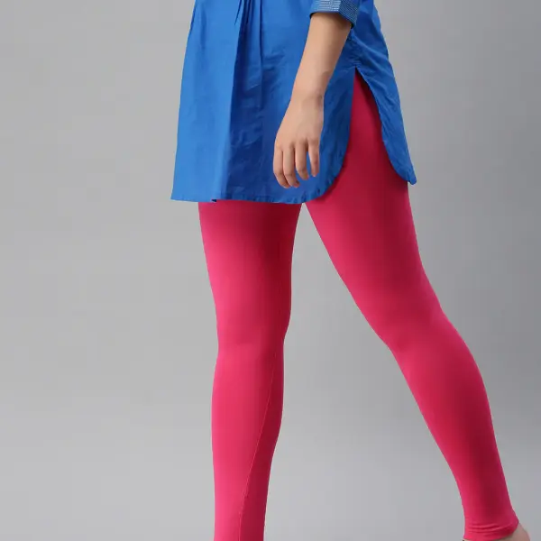 Ankle Length Leggings Cotton PINK