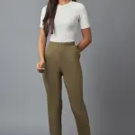 Gray Cotton Lycra Jersy Pants