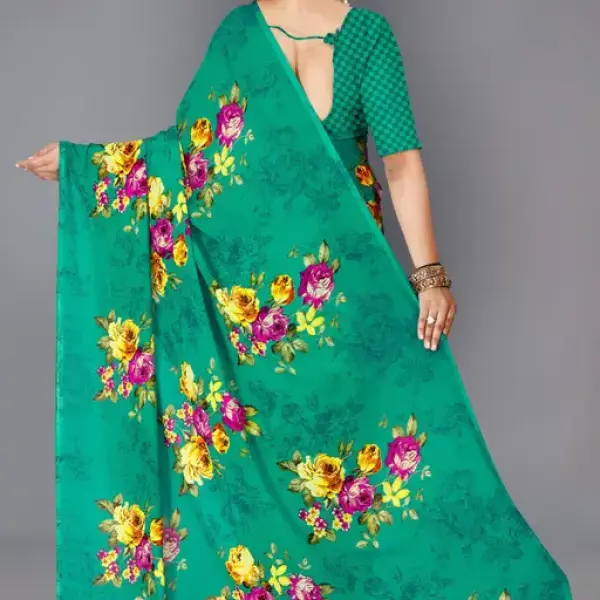  Dhyani Fashion Daily Wear georgette Saree