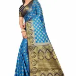 Women's cotton silk multicolour Saree