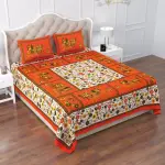 Cotton Double Jaipuri Prints Bedsheet (Pack of 1, Multicolor)