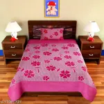 1 double bedsheet & one pillow cover.
