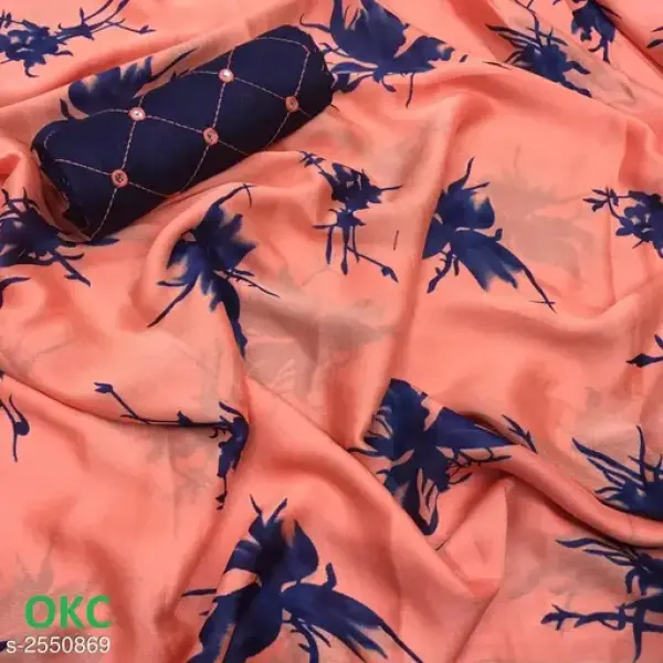 Elegant Silk Chiffon Women's Saree