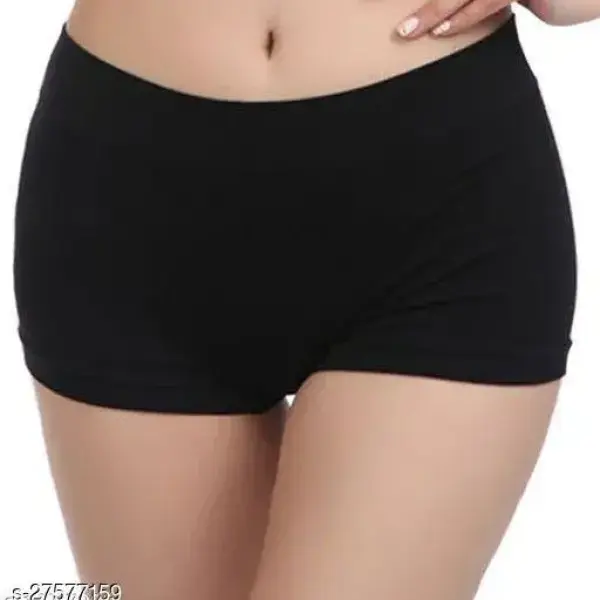 Women Black Cotton Panty