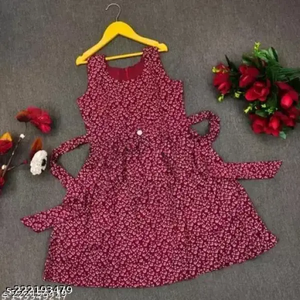 Trendy Girls Frocks & Dresses Red