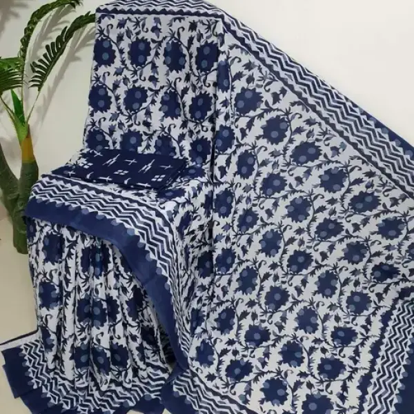 Women's Soft Cotton Mulmul Saree