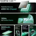 realme C63 5G (Forest Green, 8GB RAM, 128GB Storage)
