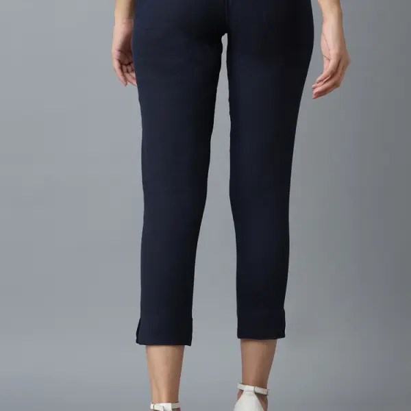 Navy Cotton Trouser