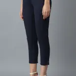 Navy Cotton Trouser