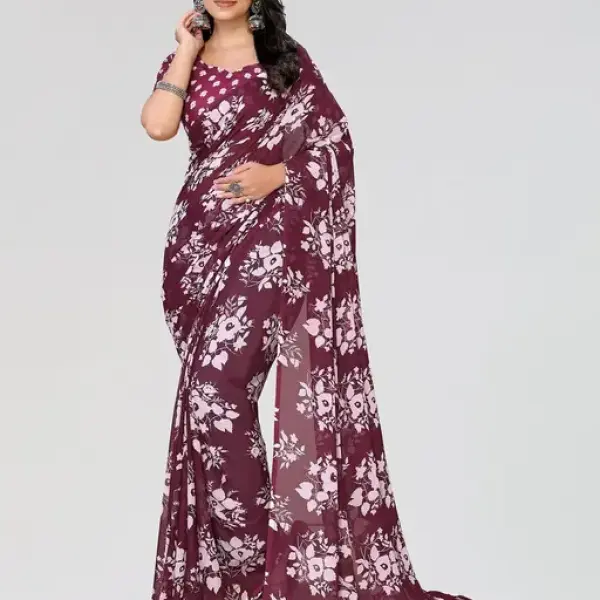  Daily Wear - Printed - Georgette Saree