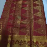 Balaton Silk Banarasi Silk Mint Green Beads & Stones Saree