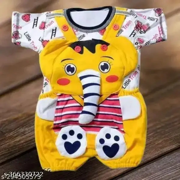 Kids dungare for baby boy and girl Yellow