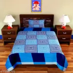1 double bedsheet & one pillow cover