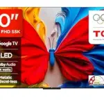 TCL 126 cm (50 inches) Metallic Bezel-Less, FHD Smart QLED Google TV 50S5K