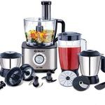 Bajaj FX-1000 1000 Watts Food Processor, Silver, Black
