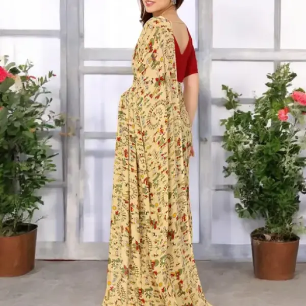  Combo Saree, Daily Wear Georgette Sarees