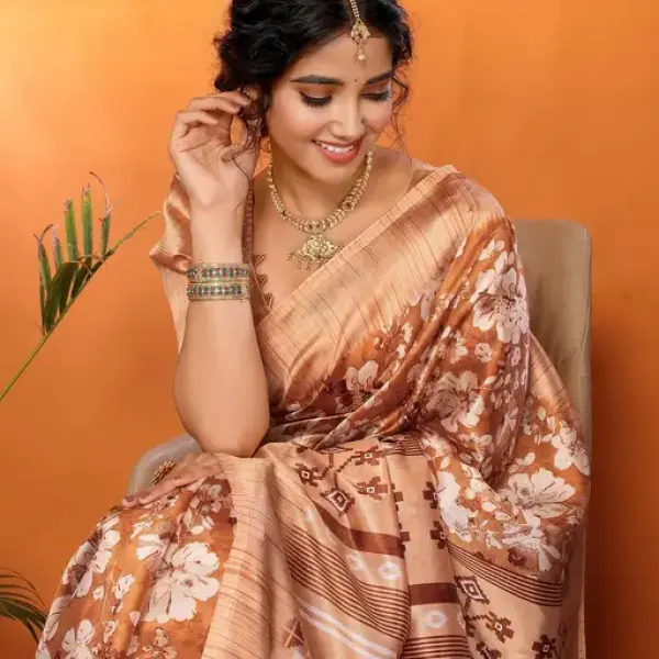 SSC Women's Art Silk Printed Saree