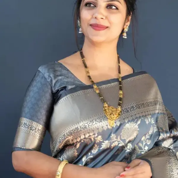  Embellished Jacquard Designer Banarasi silk Saree